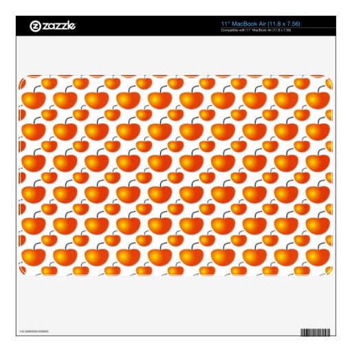 Orange Pattern Zazzle Skin MacBook Skin