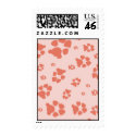 orange paw print stamps by BlueLotusArt orange paw print stamps