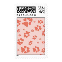 orange paw print stamps by BlueLotusArt orange paw print stamps