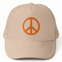Orange Peace Sign Products hats by Scarebaby Orange Peace Sign Products hats