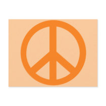 Orange Peace Sign Products postcards by Scarebaby Orange Peace Sign Products postcards