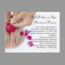 Orange Pedicure, Pink Rose, Nail Salon Postcards