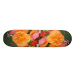Orange Peony Skateboard