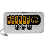 orange personalized DJ Speakers speakers