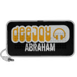orange personalized DJ Speakers speakers