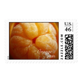 Orange Petals Stamp stamp