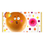 orange customized photo card