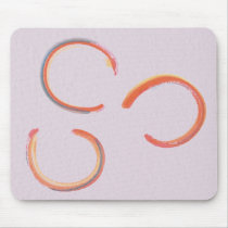 Orange, Pink and Blue Circles Watercolor Abstract mousepads by fantasian_angel Orange, Pink and Blue Circles Watercolor Abstract mousepads