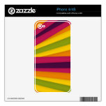 Orange Pink Green iPhone 4/4S Skin Skin For iPhone 4