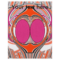 Orange pink superfly design personalized flyer