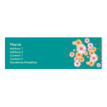 Orange-pinkish Daisy flowers Business Card