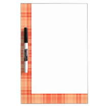 Orange Plaid dry erase boards