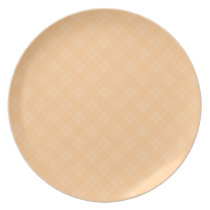 Orange Plaid Plate plates