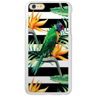 Orange Plants And Parrot Incipio Feather® Shine iPhone 6 Plus Case