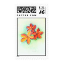 orange plumeria postage by matadecoco orange plumeria postage