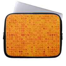 Orange Polka Dot Laptop Computer Sleeves