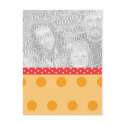 Orange Polka Dot Template postcards