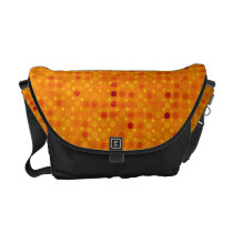Orange Polka Dots Messenger Bag