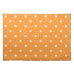Orange Polka Dots Placemat