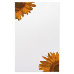 Orange Pop Art Flower Stationery