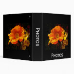 Orange Poppies 3 Ring Binders