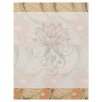 orange poppies art noueveau style full color flyer