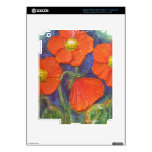 Orange Poppies iPad Skin