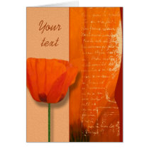 Orange poppy ... cards