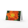 Orange Poppy Flower Photo Greeting or Note Card