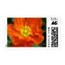 Orange Poppy Flower Postage Stamp