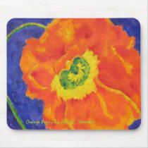 Orange Poppy Mousepad by Gloriosa Orange Poppy Mousepad