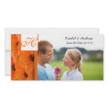 Orange Poppy Save the Date Photo Card