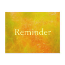 Orange professional appointment reminder card post cards