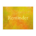Orange professional appointment reminder card postcards