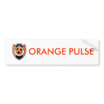 Orange Pulse Bumper Sticker