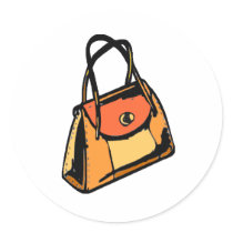 Orange Purse stickers