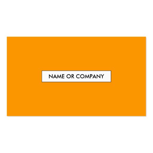 orange QR code Business Cards (back side)