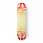 Orange Radial Design: Skateboard