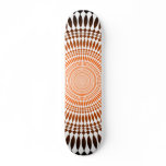 Orange Radial Design: Skateboard