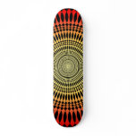 Orange Radial Design: Skateboard