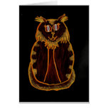 Orange-Red Cat Greeting Cards
