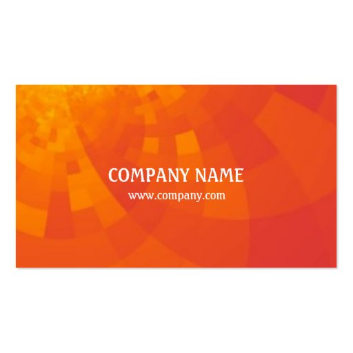 Orange-Red Colors Scheme Abstract Modern Generic Business Card Templates (front side)