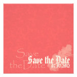 Orange-Red Save the Date Personalized Invite at Zazzle