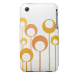 orange retro dandelion Case-Mate Case iPhone 3 Cases