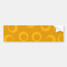 Orange retro pattern. bumper stickers
