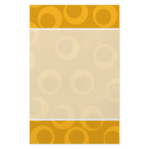 Orange retro pattern. personalized flyer
