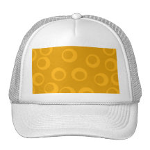 Orange retro pattern. hats