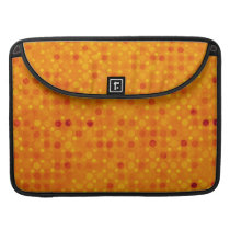 Orange Retro Polka Dot Sleeve For MacBooks