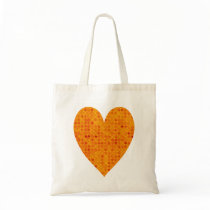 Orange Retro Polka Dots Bags