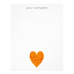 Orange Retro Polka Dots Custom Letterhead